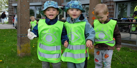 En festlig dag i Dagplejen, hvor vi pynter de rummelige barnevogne